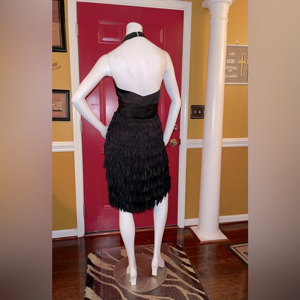 JS Collection Feather Style Halter Dress - Picture 7 of 13